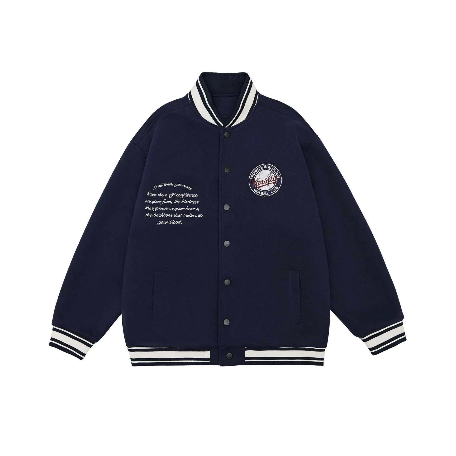 American Retro Embroidered Baseball Uniform Jacket