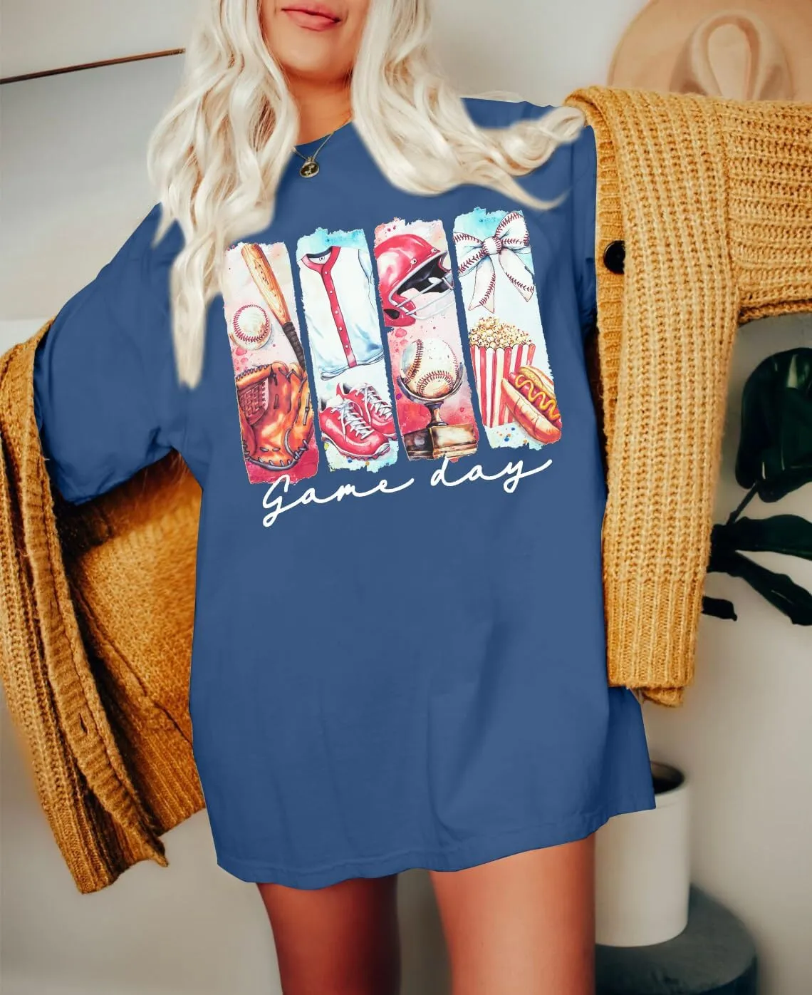 Baseball Mom T-Shirt Women Letter Print Funny Baseball Graphic Tees Tops Short Sleeve Casual Tee