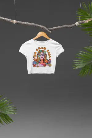 Bloom with Confidence – You Grow Girl Trendy Graphic Crop Top