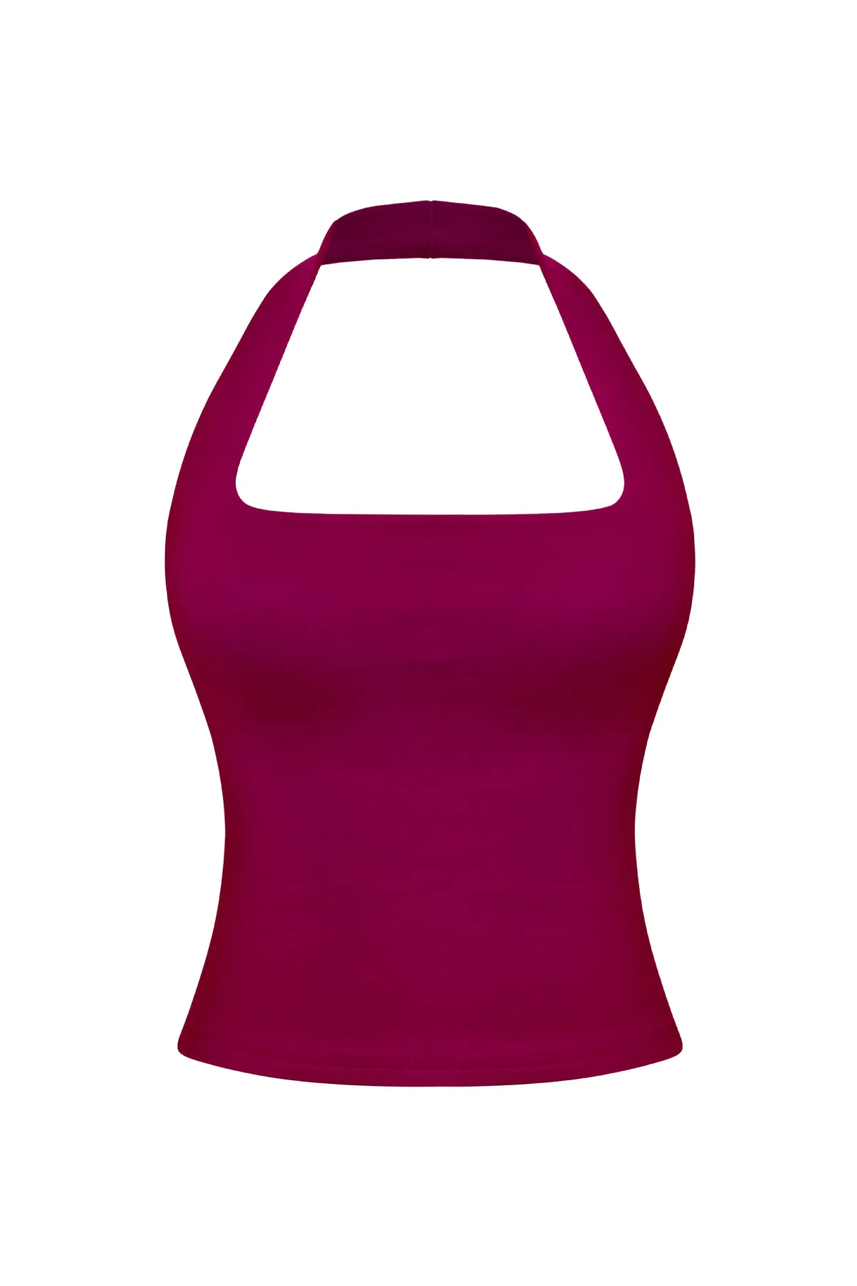 Cara Halter Top (Burgundy Red)