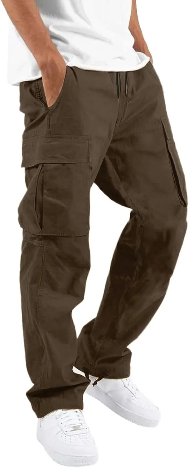 Cargo Pants for Men Big and Tall, Casual Athletics Joggers Men's Jogger Sweatpant Athletic Cargo Pants Sports Sweats