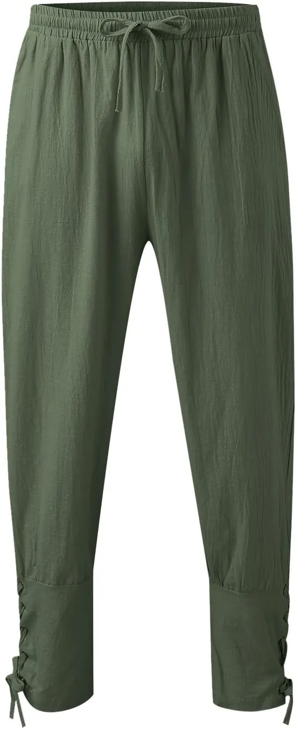 Cargo Pants for Men Work Jogger Pants with Pockets Men's Joggers Sweatpants Low Crotch Sweats Slim Fit Trousers Harem