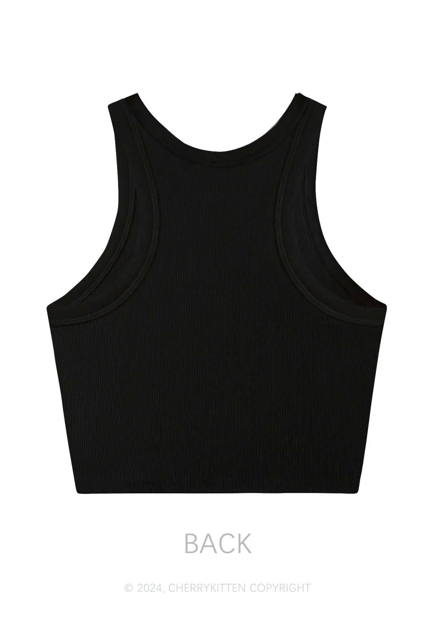 Dumb Blonde Y2K Crop Tank Top Cherrykitten