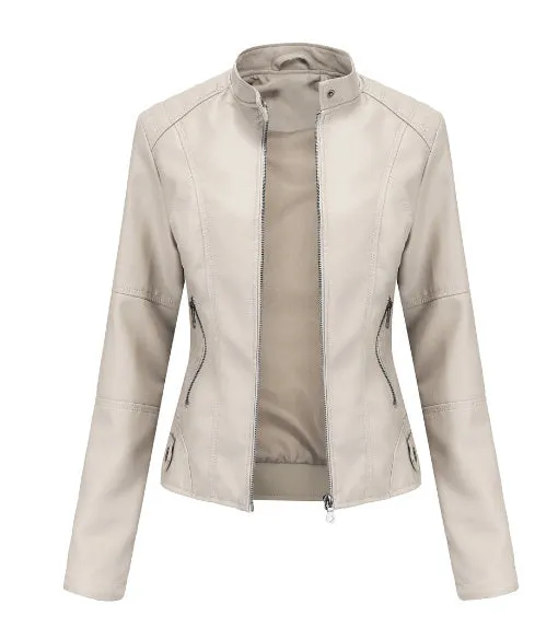 European And American Women's Leather Jackets