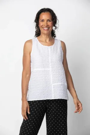 Habitat Sale, 23733 Lapped Seamed Tank, White 50% Off Regular Price