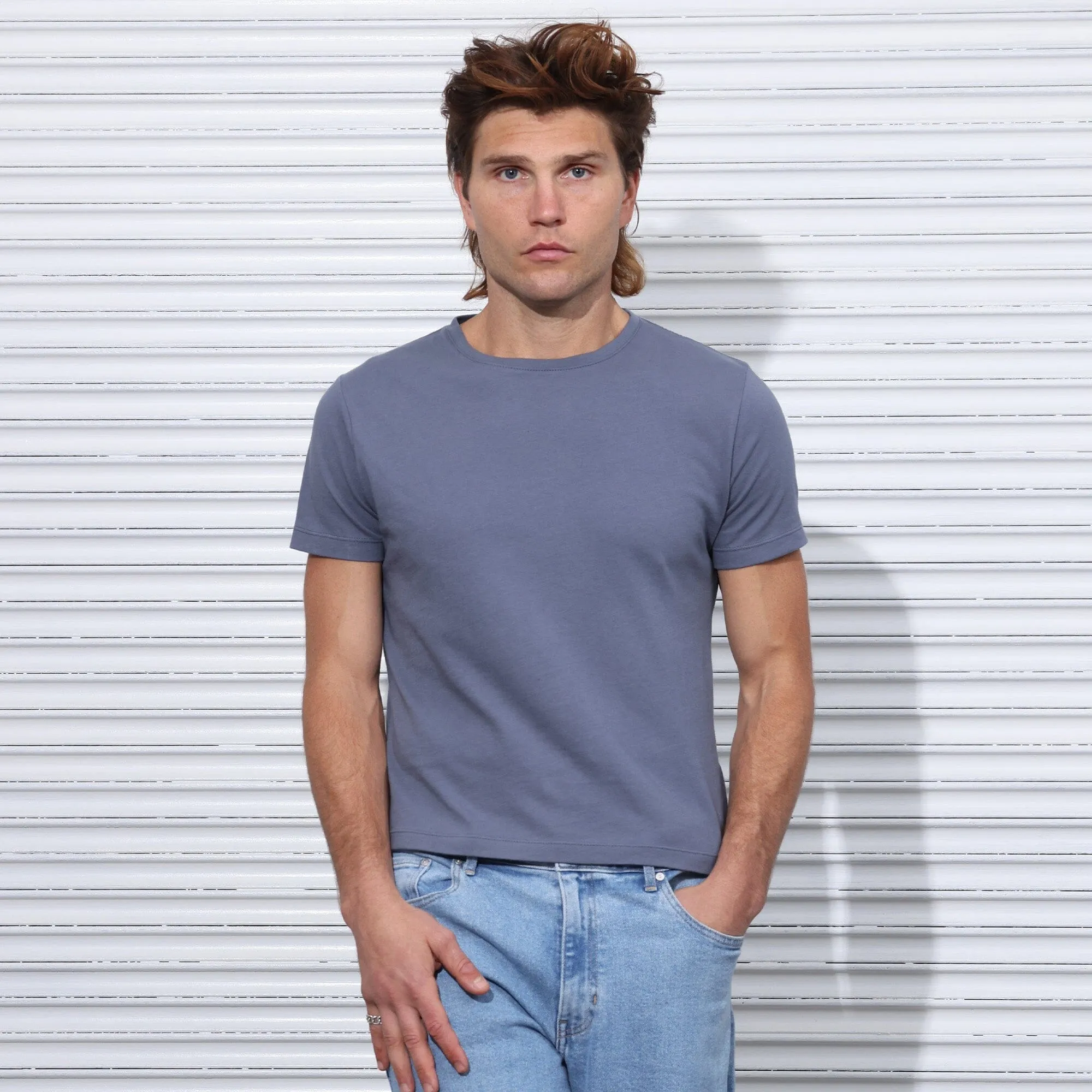Los Feliz Half Crop Muscle Tee | Made in USA