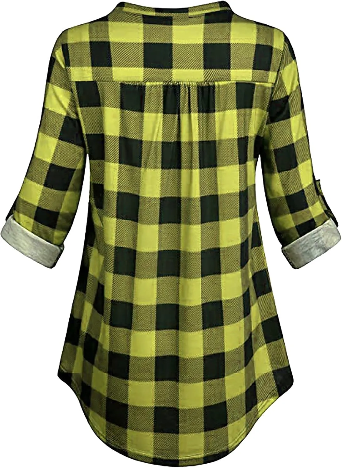 RMXEi Wearable Blanket Hoodie,Women Casual Cotton Long Sleeve Plaid Shirt Women's Slim Jacket Shirt Top