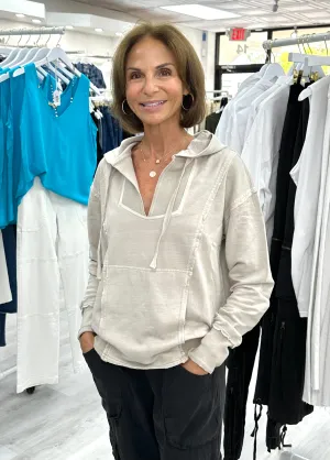 Rosalyn Beige Hoodie