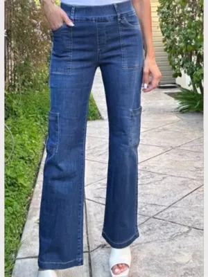 Rose Cargo Denim Pants