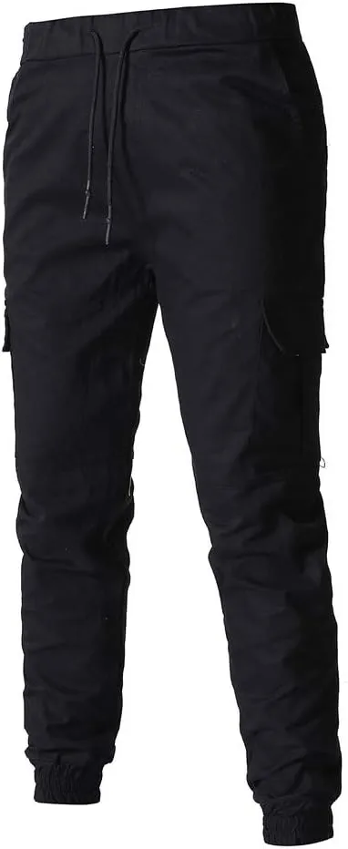 Sweatpants for Men Big and Tall Casual Mens Gifts Cargo Pants Hiking Workout Joggers Expandable-Waist Flat-Front Pant