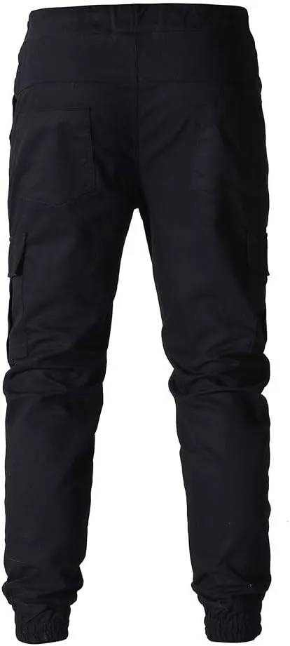 Sweatpants for Men Big and Tall Casual Mens Gifts Cargo Pants Hiking Workout Joggers Expandable-Waist Flat-Front Pant