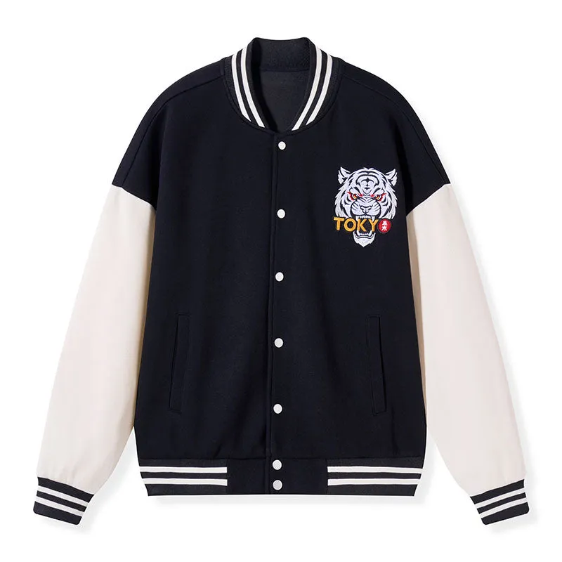 Tokyo-Tiger Big City Stompers Embroidery Varsity Jacket