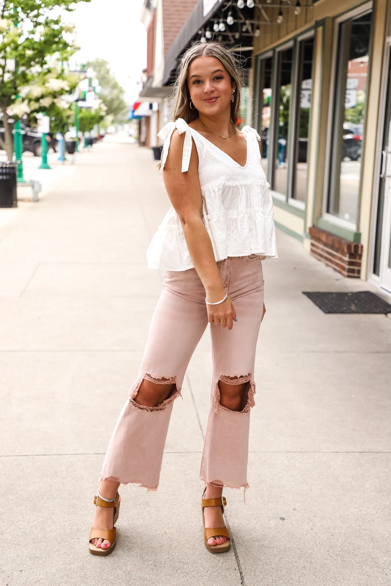 Vervet July Song Distressed Jeans