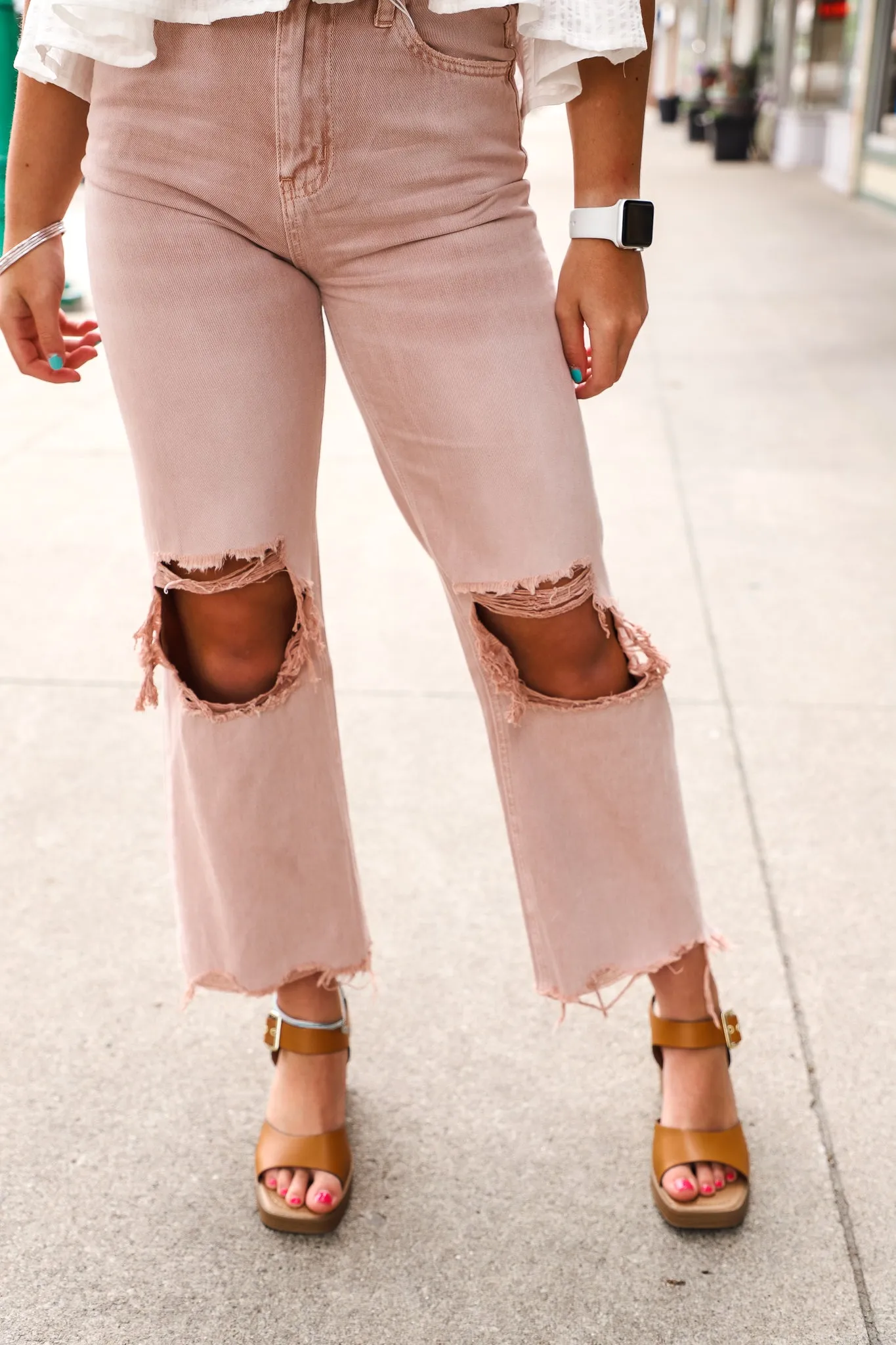 Vervet July Song Distressed Jeans