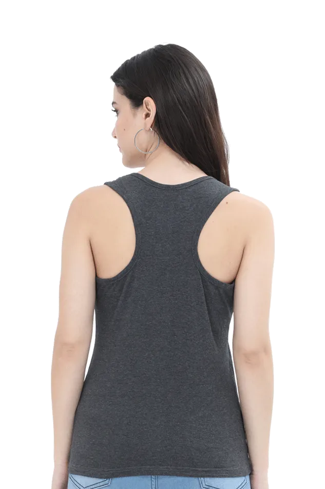 Warning: My Crazy Might Spill Over! Playful Graphic Tank Top
