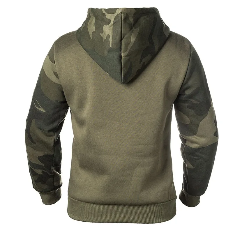 West Louis Army Tactical Camouflage Fleece Hoodie