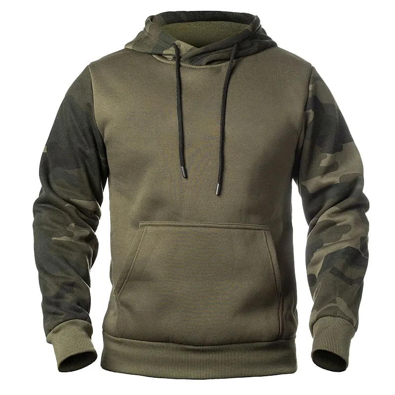 West Louis Army Tactical Camouflage Fleece Hoodie