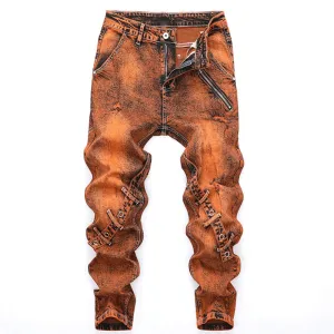 West Louis Mid-Waisted Slacks Hip Hop Jeans
