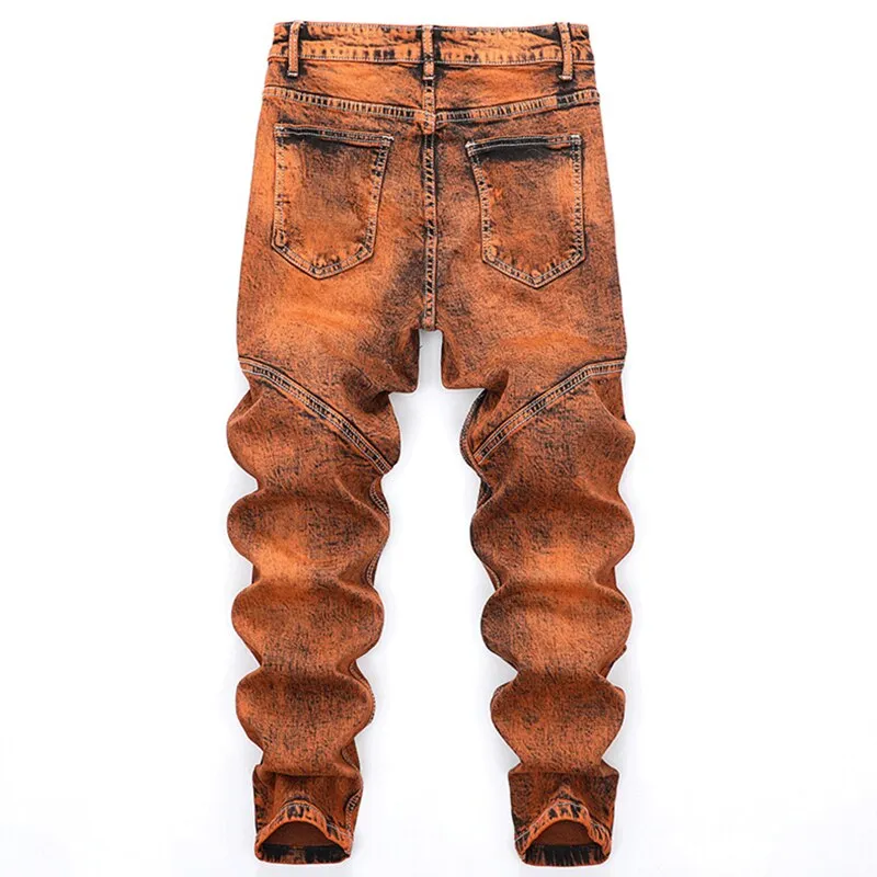 West Louis Mid-Waisted Slacks Hip Hop Jeans