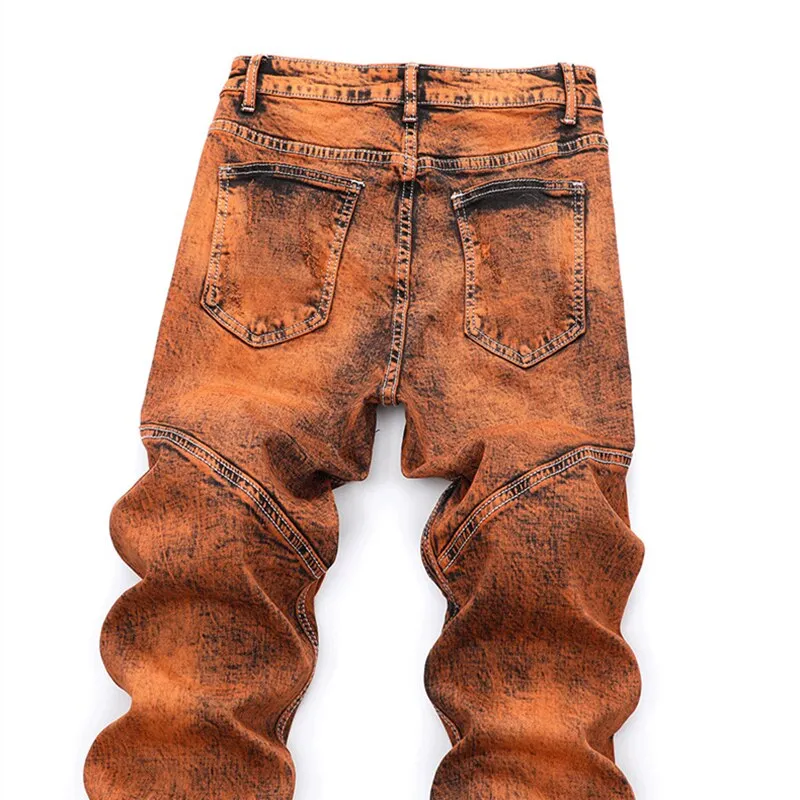 West Louis Mid-Waisted Slacks Hip Hop Jeans